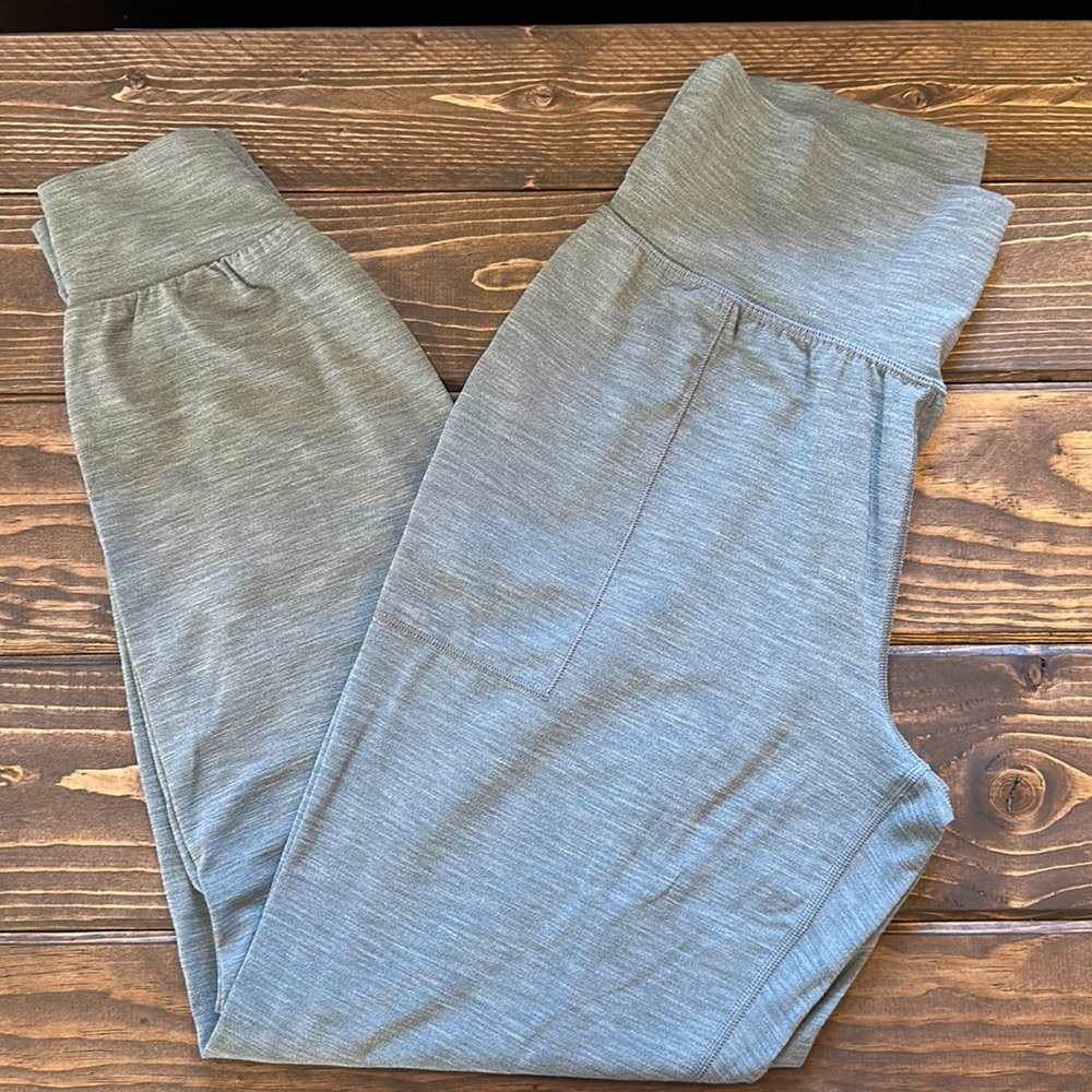 Athleta Heathered Gray High-Rise Joggers